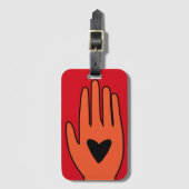 Wapenstilstand nu hand Palestina grafisch ontwerp Bagagelabel (Voorkant (verticaal))