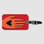 Wapenstilstand nu hand Palestina grafisch ontwerp Bagagelabel (Voorkant (horizontaal))