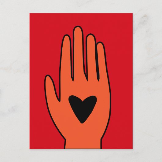 Wapenstilstand nu hand Palestina grafisch ontwerp Briefkaart (Voorkant)