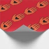 Wapenstilstand nu hand Palestina grafisch ontwerp Cadeaupapier (Hoek)