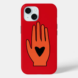 Wapenstilstand nu hand Palestina grafisch ontwerp iPhone 15 Case