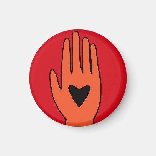 Wapenstilstand nu hand Palestina grafisch ontwerp Magneet (Voorkant)