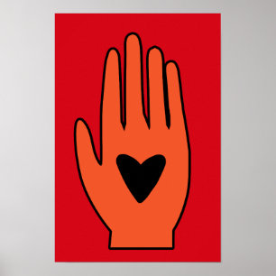 Wapenstilstand nu hand Palestina grafisch ontwerp Poster