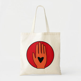 Wapenstilstand nu hand Palestina grafisch ontwerp Tote Bag