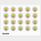 wapenstilstand ronde sticker (Vel)