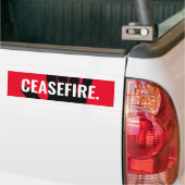 Wapenstilstand rood wit zwart hand anti oorlog dou bumpersticker (Op Truck)