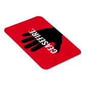 Wapenstilstand rood wit zwart hand anti oorlog dou magneet (Rechterzijde)