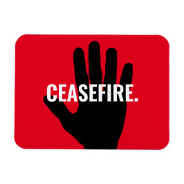 Wapenstilstand rood wit zwart hand anti oorlog dou magneet