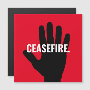 Wapenstilstand rood wit zwart hand anti oorlog mag