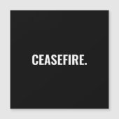 Wapenstilstand zwart wit minimalistische anti-oorl (Voorkant)