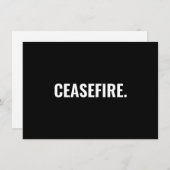 Wapenstilstand zwart wit minimalistische anti-oorl (Voorkant / Achterkant)