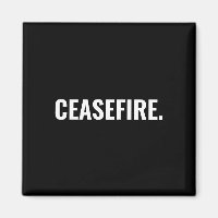 Wapenstilstand zwart wit tekst minimalistische ant