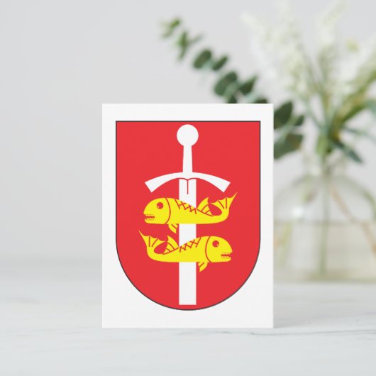 Wapenstoofpot van Gdynia Briefkaart (Staand voorkant)