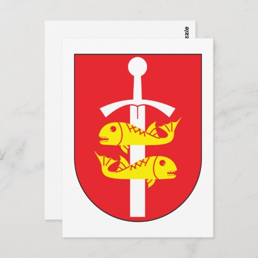 Wapenstoofpot van Gdynia Briefkaart (Voorkant / Achterkant)