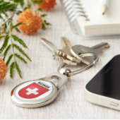 Wapenstoofpot | Vlag Zwitserland Sleutelhanger