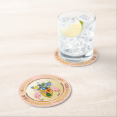 Wapenturks- en Caicoschildpadden Ronde Kartonnen Onderzetter (Insitu)