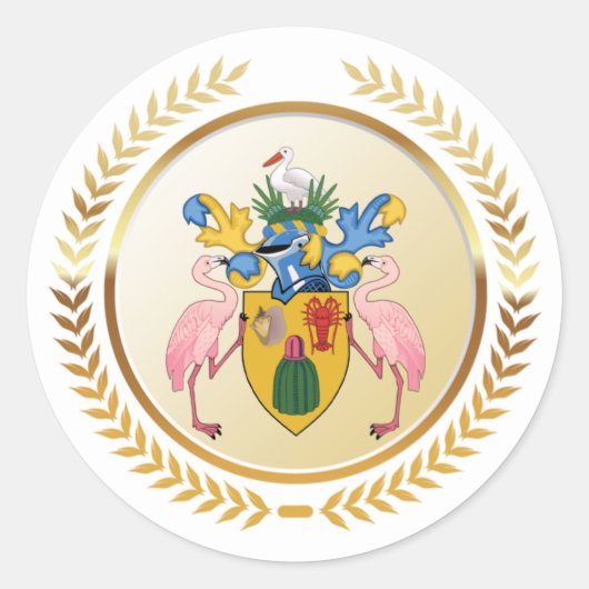 Wapenturks- en Caicoschildpadden Ronde Sticker (Voorkant)