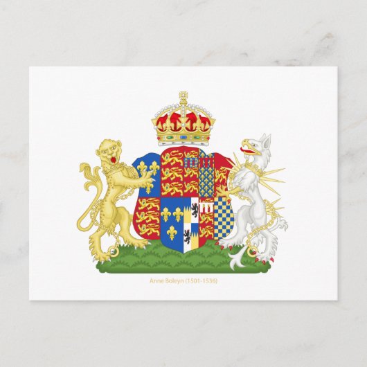 Wapenvangers Anne Boleyn Briefkaart (Voorkant)