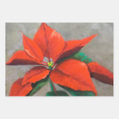 Wapenvellen met kerstcadeautjes in Poinsettia Inpakpapier Vel (Voorkant 3)