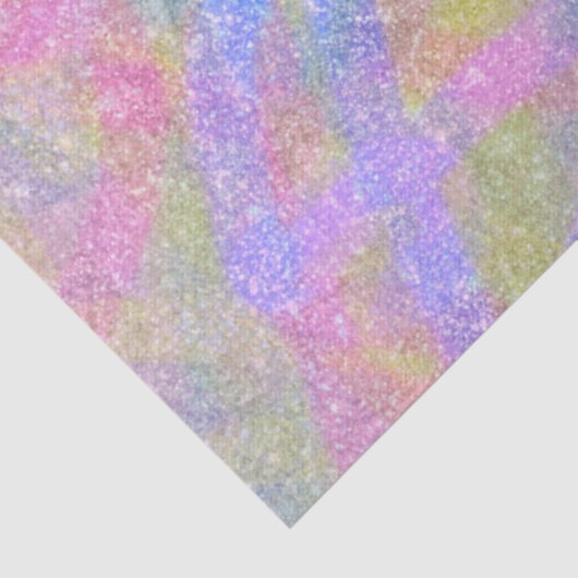 Wapenweefsel - Sparkly Pastel Rainbow Tissuepapier (Detail)