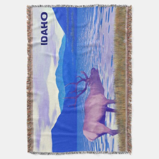 Wapiti (Elk) van het meer Deken (Voorkant Verticaal)