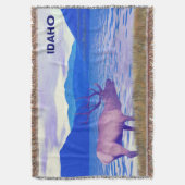 Wapiti (Elk) van het meer Deken (Voorkant Verticaal)