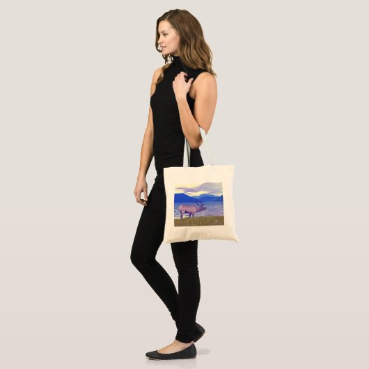 Wapiti (Elk) van het meer Tote Bag (Voorkant (model))