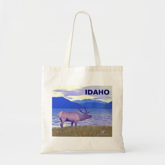 Wapiti (Elk) van het meer Tote Bag (Voorkant)