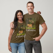 Wapitihengst in fluweel, Canada T-shirt (Unisex)