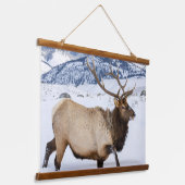 Wapitihengst | Wyoming Hangend Wandkleed (Gebogen)