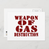 Wapon van de gasvernietiging briefkaart (Voorkant / Achterkant)