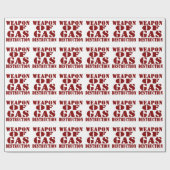 Wapon van de gasvernietiging cadeaupapier (Vlak)