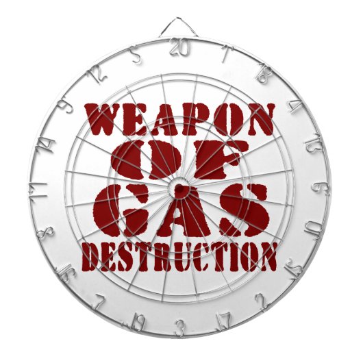 Wapon van de gasvernietiging dartbord (Voorkant)