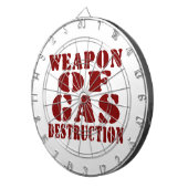 Wapon van de gasvernietiging dartbord (Voorkant Rechts)