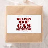 Wapon van de gasvernietiging etiket (Insitu)