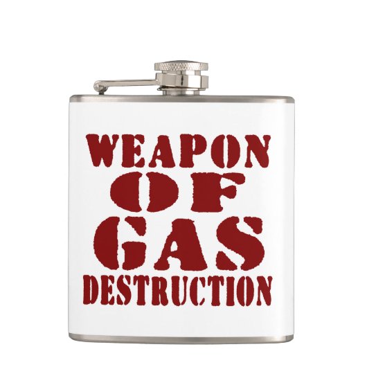 Wapon van de gasvernietiging heupfles (Voorkant)