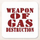 Wapon van de gasvernietiging kartonnen onderzetters (Voorkant)