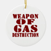 Wapon van de gasvernietiging keramisch ornament (Voorkant)