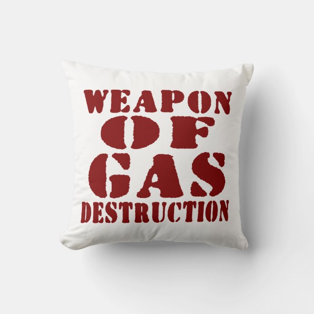 Wapon van de gasvernietiging kussen (Voorkant)