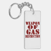Wapon van de gasvernietiging sleutelhanger (Voorkant Links)