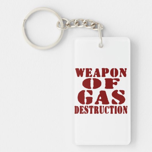 Wapon van de gasvernietiging sleutelhanger (Voorkant)