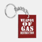 Wapon van de gasvernietiging sleutelhanger (Voorkant Links)