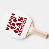 Wapon van de gasvernietiging tafeltennisbatje (Zijkant)