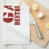 Wapon van de gasvernietiging theedoek (Quarter Fold)