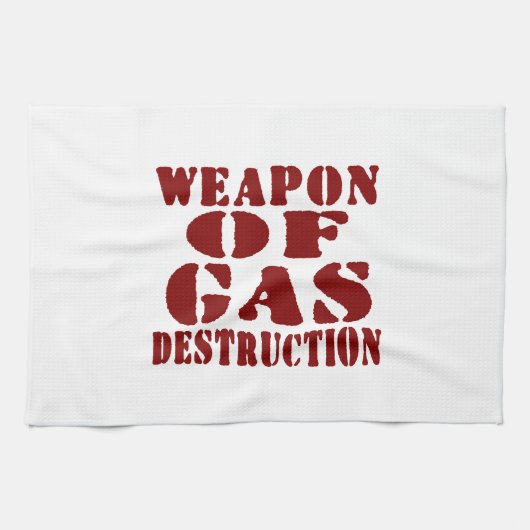 Wapon van de gasvernietiging theedoek (Horizontaal)