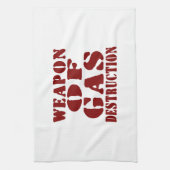 Wapon van de gasvernietiging theedoek (Verticaal)