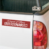 Wapon voor massaaftrek aangepaste bumpersticker (Op Truck)