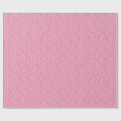 Wappapier met lichtroze snoepriet cadeaupapier (Vlak)