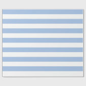 Wappapier met witte en lichte blauwe streping cadeaupapier (Vlak)