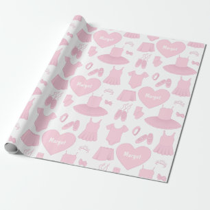 Wappapier voor balletkleding - Witte achtergrond Cadeaupapier